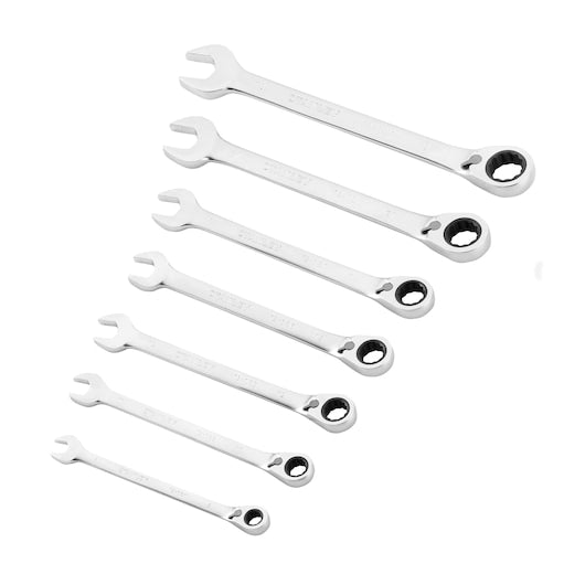Stanley FatMax 7 Piece Metric Geared ROE Spanner Set with Plastic Holder