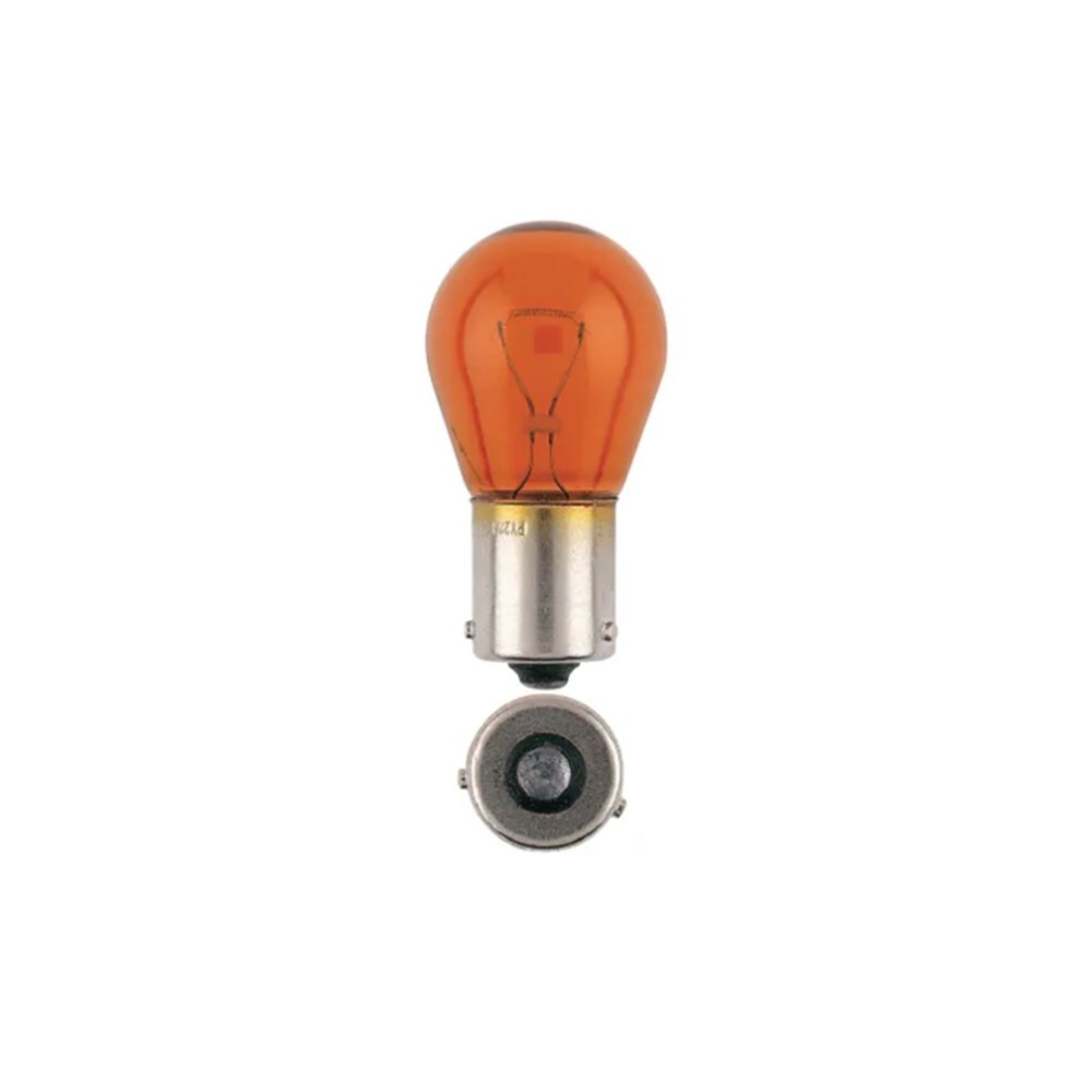 Narva 17384BL 12V 21W BAU15S Heavy Duty Amber Globe Single