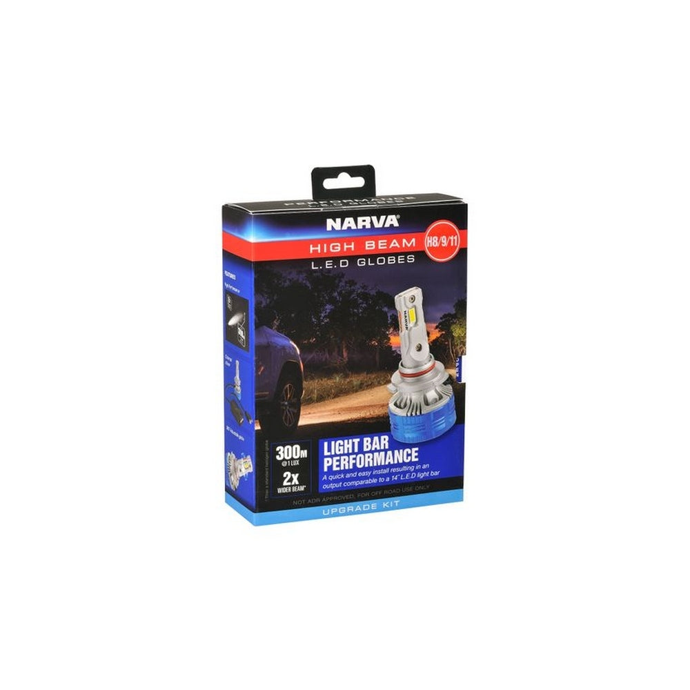 Narva H8/H9/H11 12/24V Gen Iii High Beam LED Performance Globe Kit