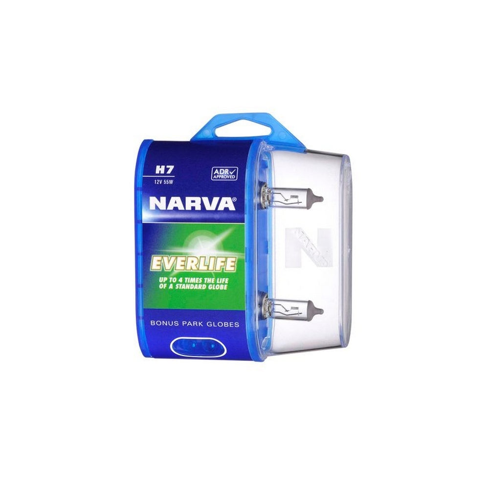 Narva H7 12V 55W Everlife Halogen Headlight Globes Bl2