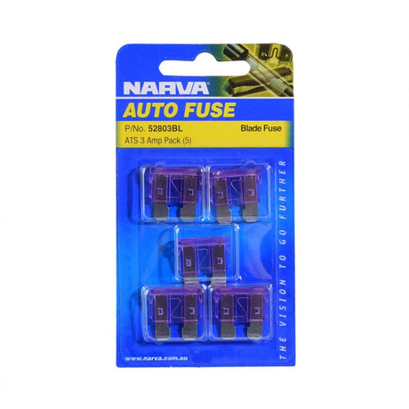 Narva 52803BL 3 Amp Purple Standard Ats BLade Fuse