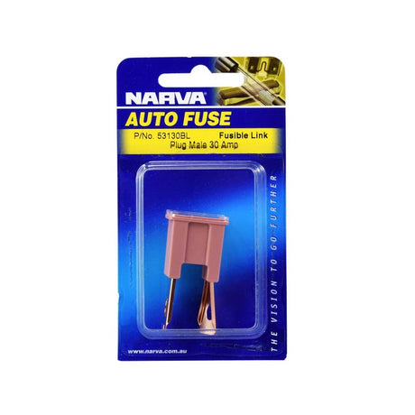 Narva 53130BL 30 Amp Pink Male Plug In Fusible Link