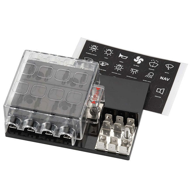 Narva 8 Way ATS Blade Fuse Block with Single Earth