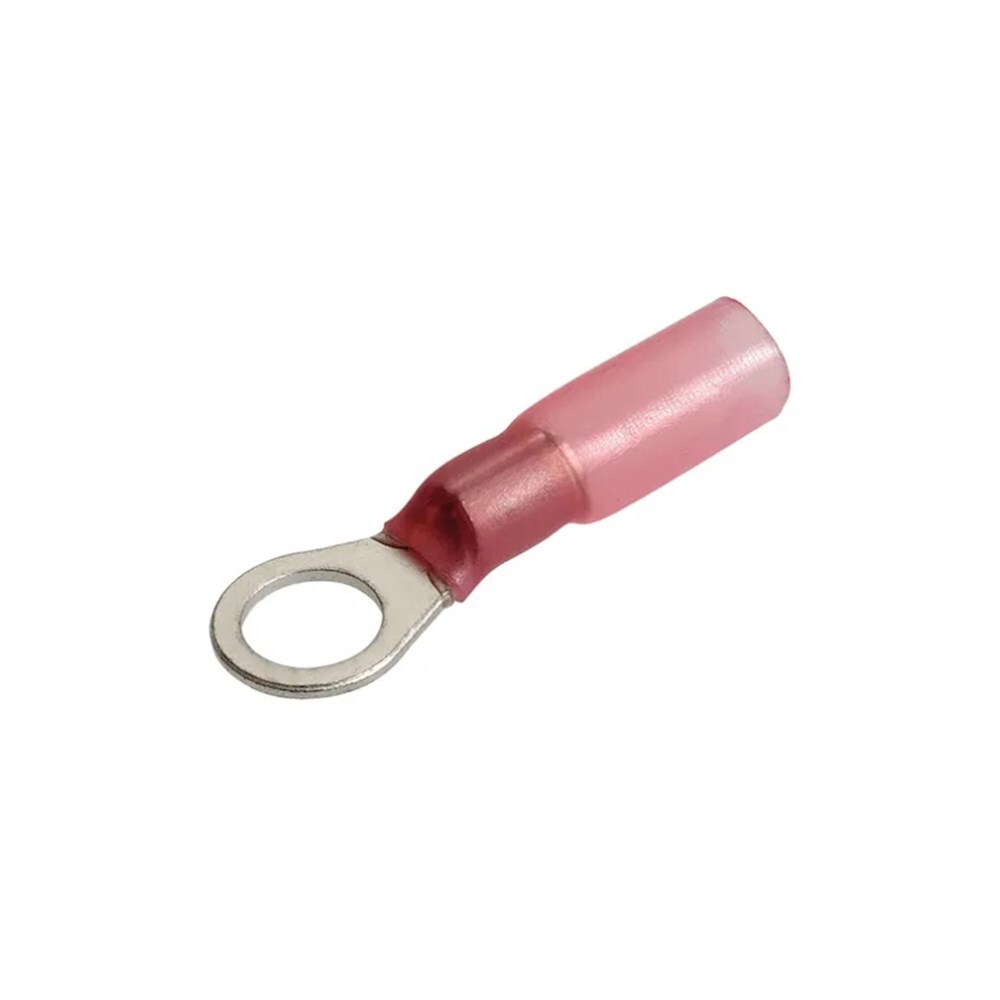 Narva 56360BL 2.5-3mm Adhesive Lined Ring Terminal Red 3/16" Diameter (20 Pack)
