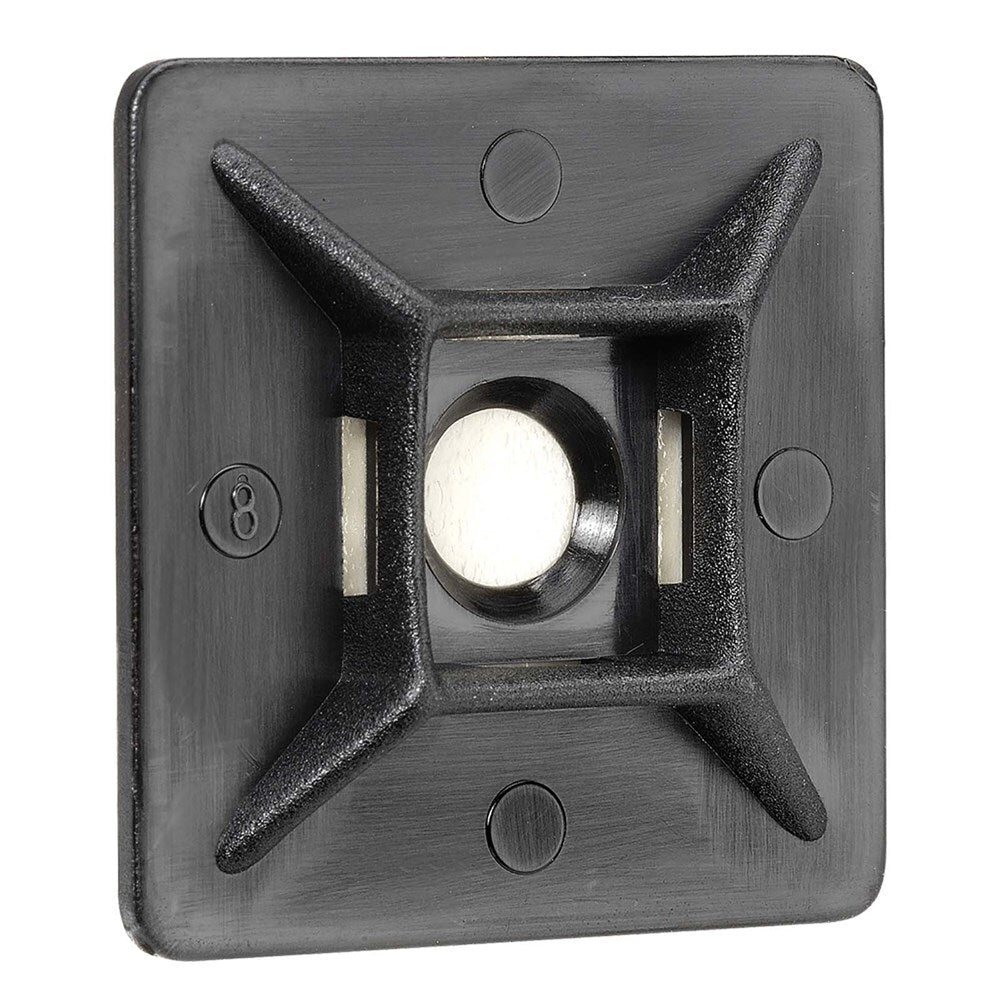 Narva Black U.V. Weather Resistant CaBLe Tie Mounts 28 X 28mm (5 Pack) 56446BL