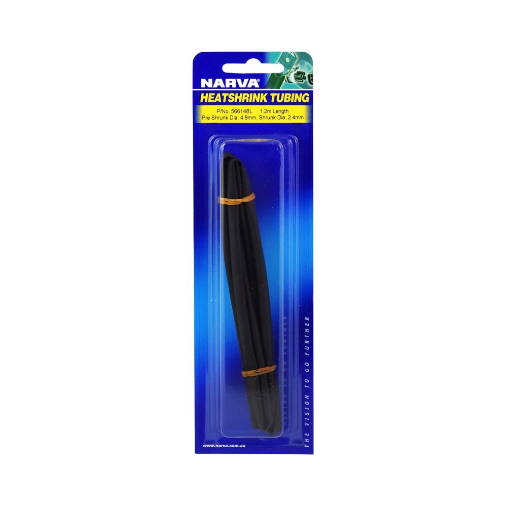 Narva 4.8mm Black Heatshrink (1.2M) 56614BL