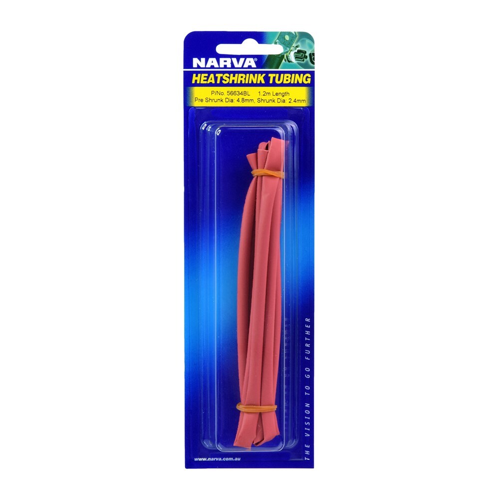 Narva 4.8mm Red Heatshrink (1.2M) 56634BL