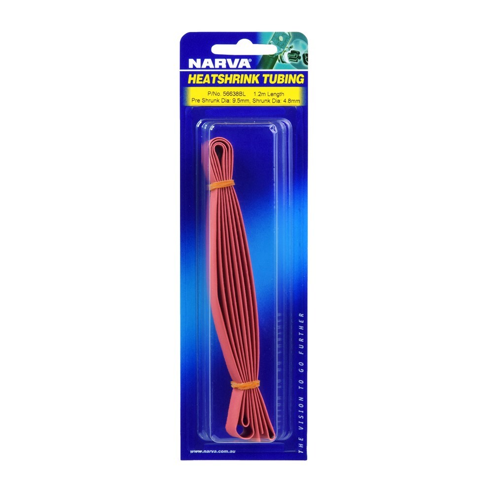 Narva 9.5mm Red Heatshrink (1.2M) 56638BL