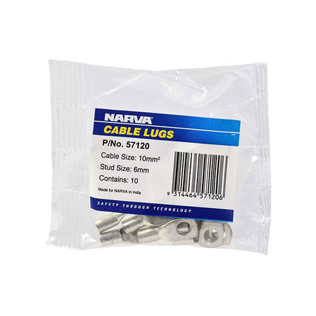 Narva Cable Lug (10Mm2) 6Mm Stud Individual