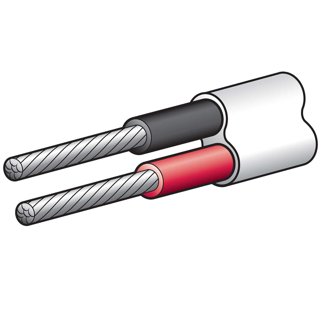 Narva 4Mm Tinned Twin Core Cable X 30 Metre Roll 30M Marine Wire 12V 5824M-30Tw