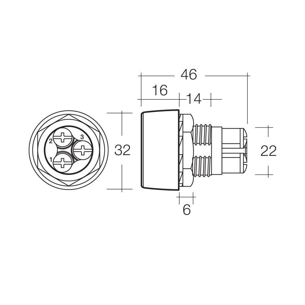 Narva Led Push Button Ignition Engine Starter Switch Car Boat Start 60099Bl