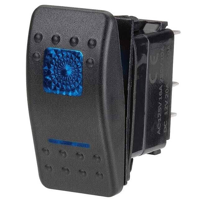 Narva Blue Light Custom Rock Momentary Switch Dash Mount 4wd 4x4 Carling 63127Bl