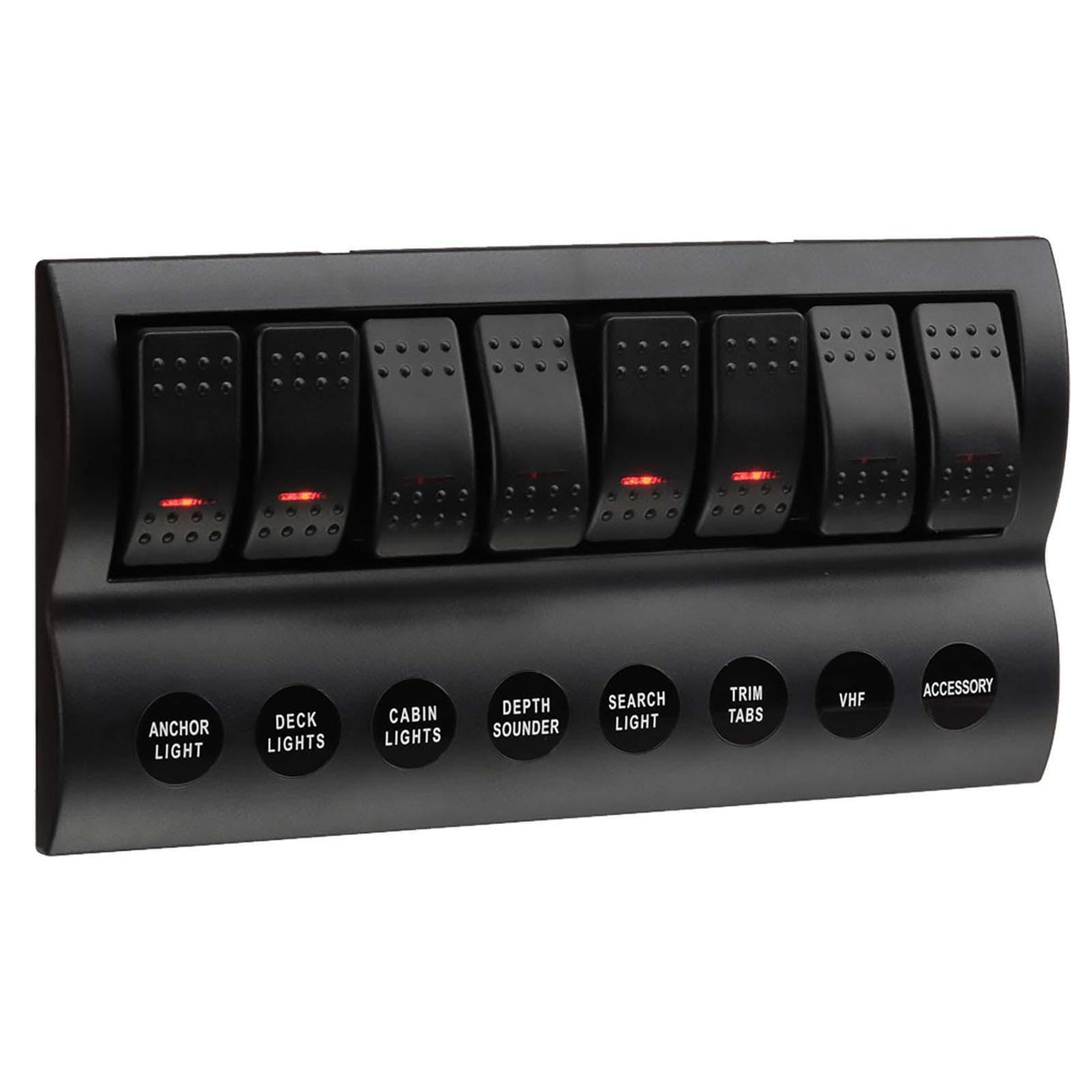 Narva 8x Switch Switches Panel Fused Caravan Marine Boat Rocker Led 12V 63196