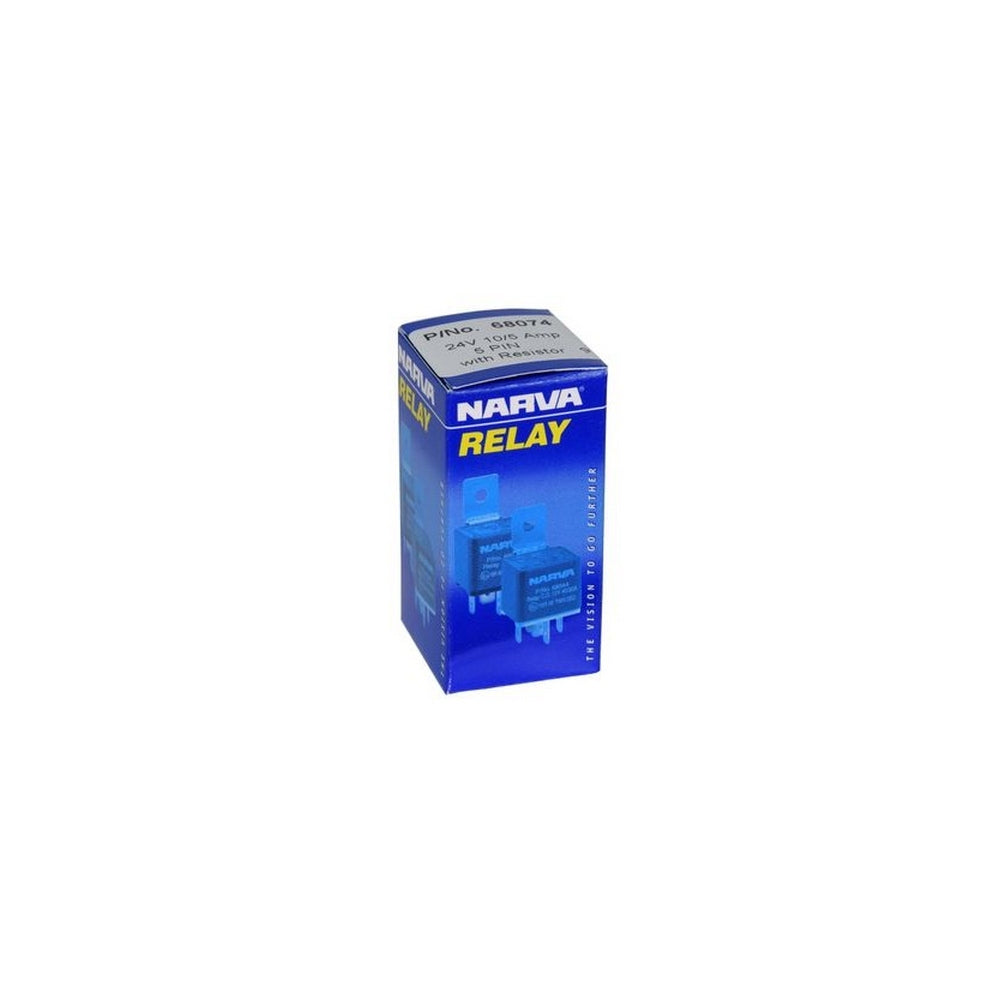 Narva 24V 10A/5A Change-Over 5 Pin Relay with Resistor
