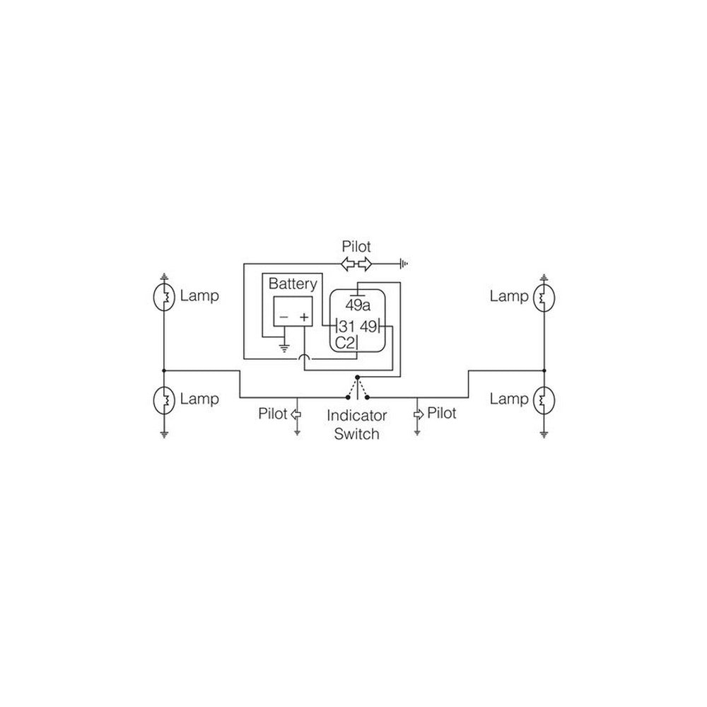 Narva 12 Volt 4 Pin Electronic Flasher