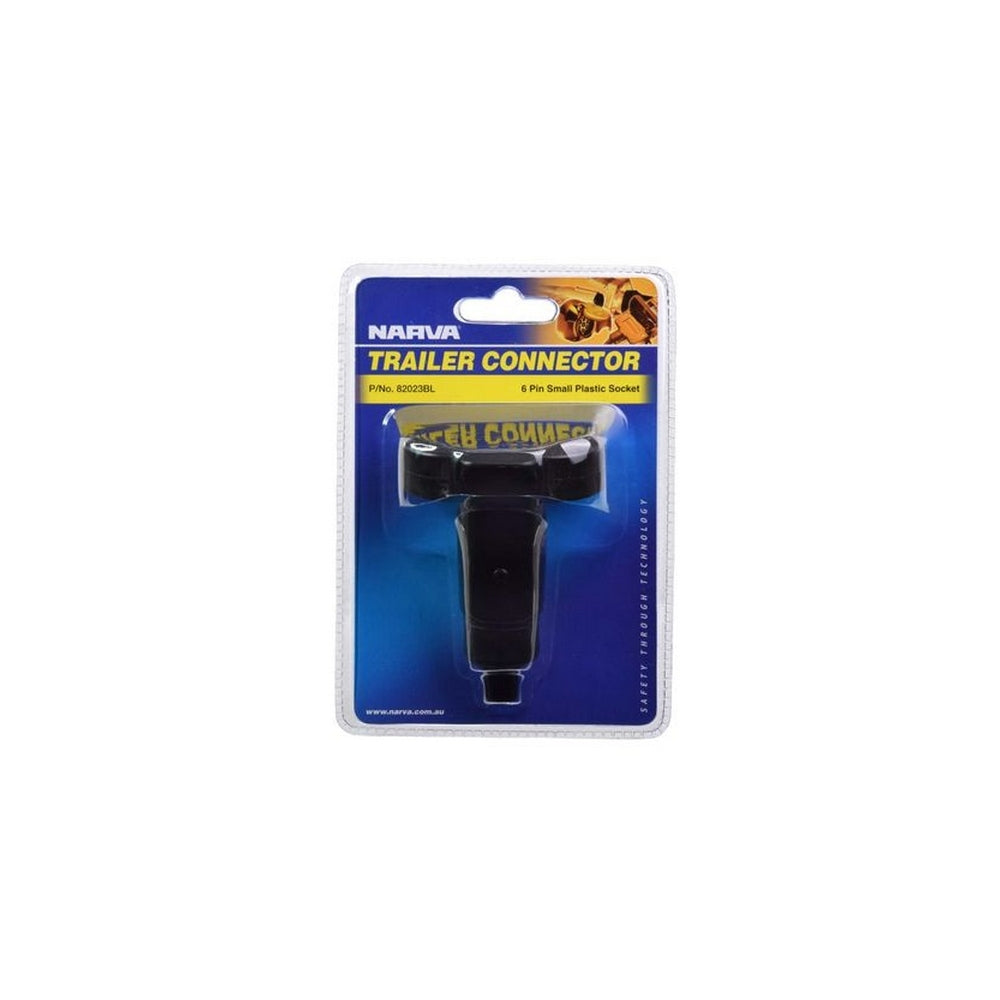 Narva 6 Pin Small Round Plastic Trailer Socket
