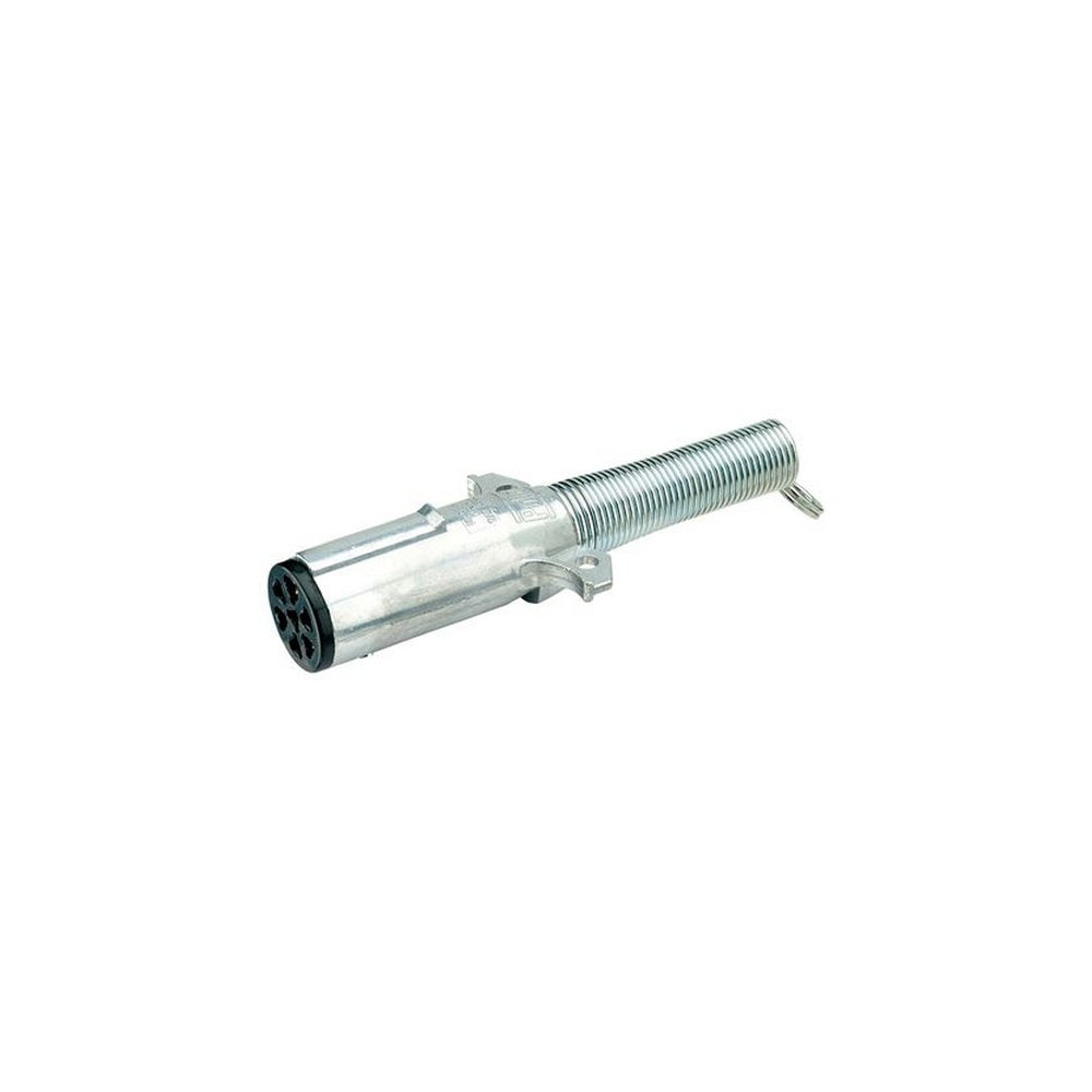 Narva 7 Pin Heavy-Duty Round Metal Trailer Plug with Internal Weatherbeater Seal & Cable Guard