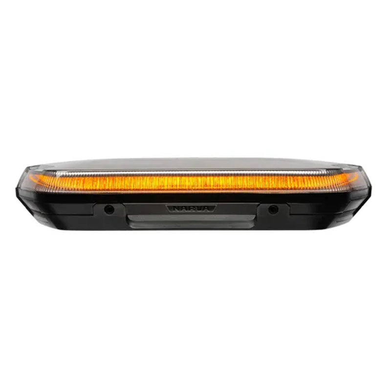 Narva Aerotech LED Low Profile Light Box 10-80V Amber/Clear Lens Permanent Mount 85017AC