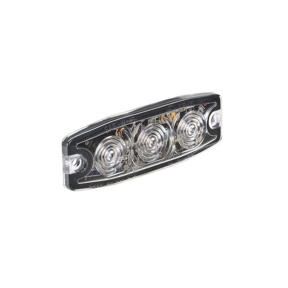 Narva High Powered Low Profile LED Warning Light Blue - 3 x 1 Watt Leds