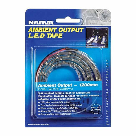 Narva 600Mm Led Strip Light Tape White Lamp 12V Volt New L.E.D. Caravan 87801Bl