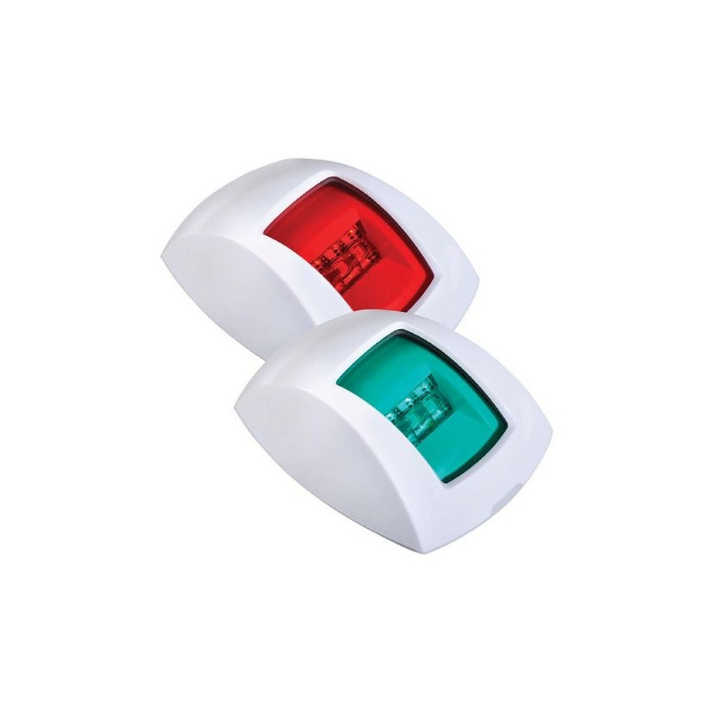 Narva 9-33V 1 Nautical Mile LED Port & Starboard Lamps White with Colour Lenses