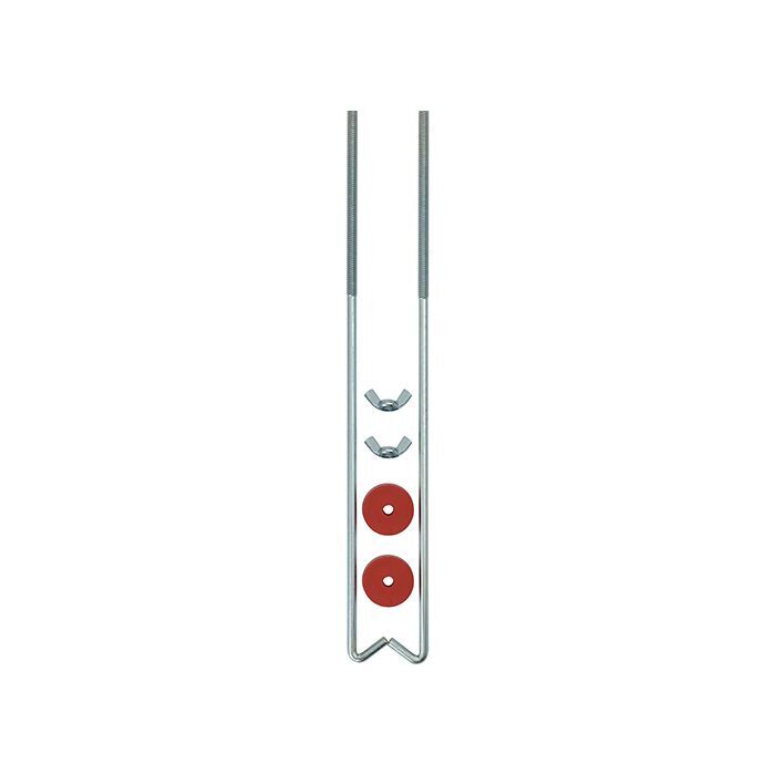 Charge Battery Hold Down Clamp J Hook 2Pc 12''