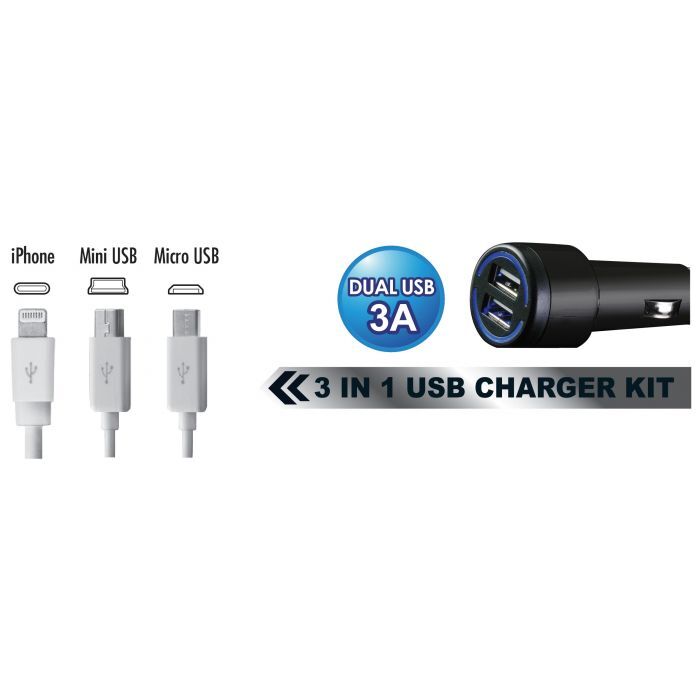 Charge Cigarette Lighter Accessory Socket Multi-Interface 2 USB Charger