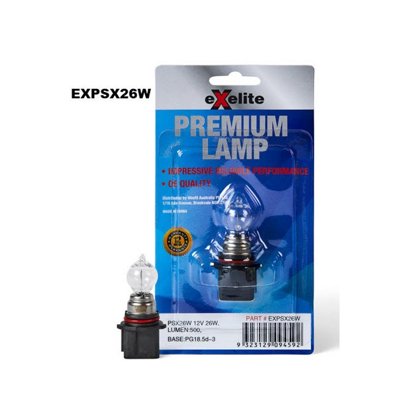 Exelite PSX26W 13.5V 26W Incandescent Globe PG18.5d-3 6851