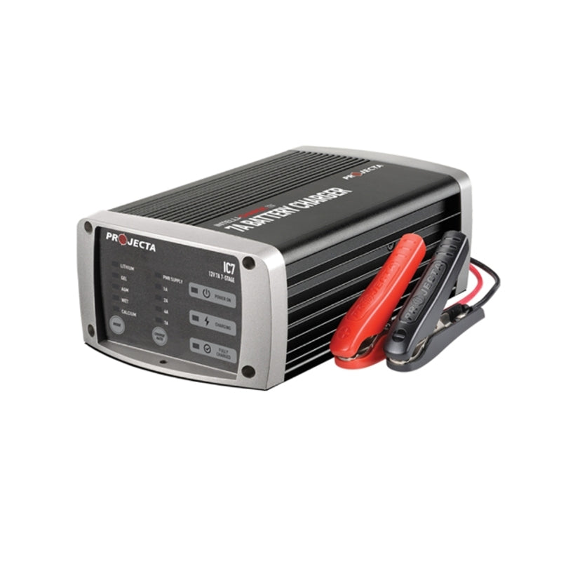 Projecta IC7 12V Automatic 7 Amp 7 Stage Multi Chemistry Lithium Battery Charger