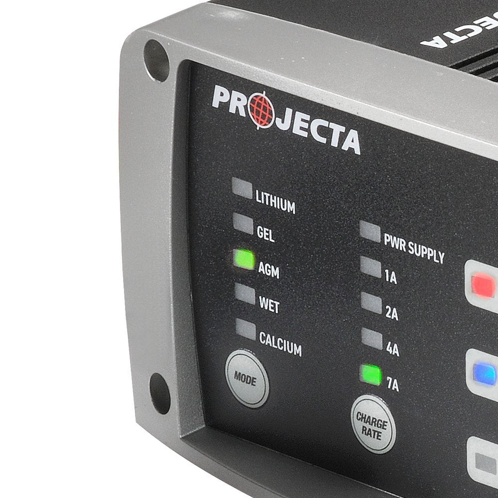 Projecta IC7 12V Automatic 7 Amp 7 Stage Multi Chemistry Lithium Battery Charger
