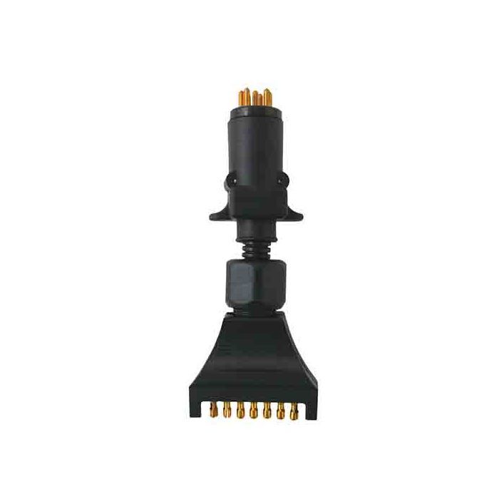 Loadmaster Trailer Adapter 7 Pin Flat Car Socket To Sm Round Trailer Plug