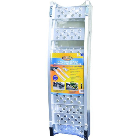 Loadmaster Folding Ramp Dual Curved Aluminium 1Pc 340Kg