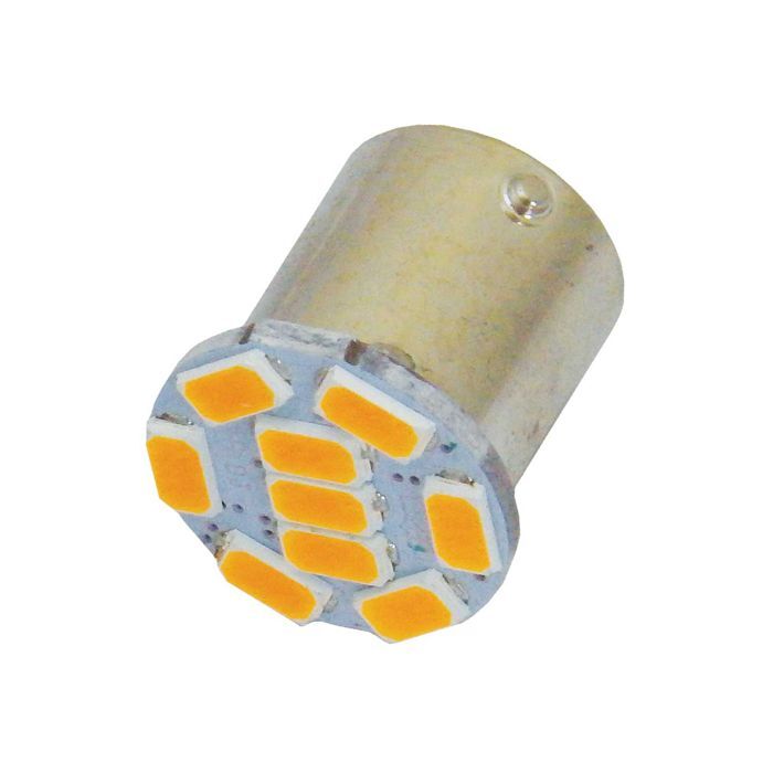Motolite Globe 2Pc Smd Ba15S (207) 9Chips Amber