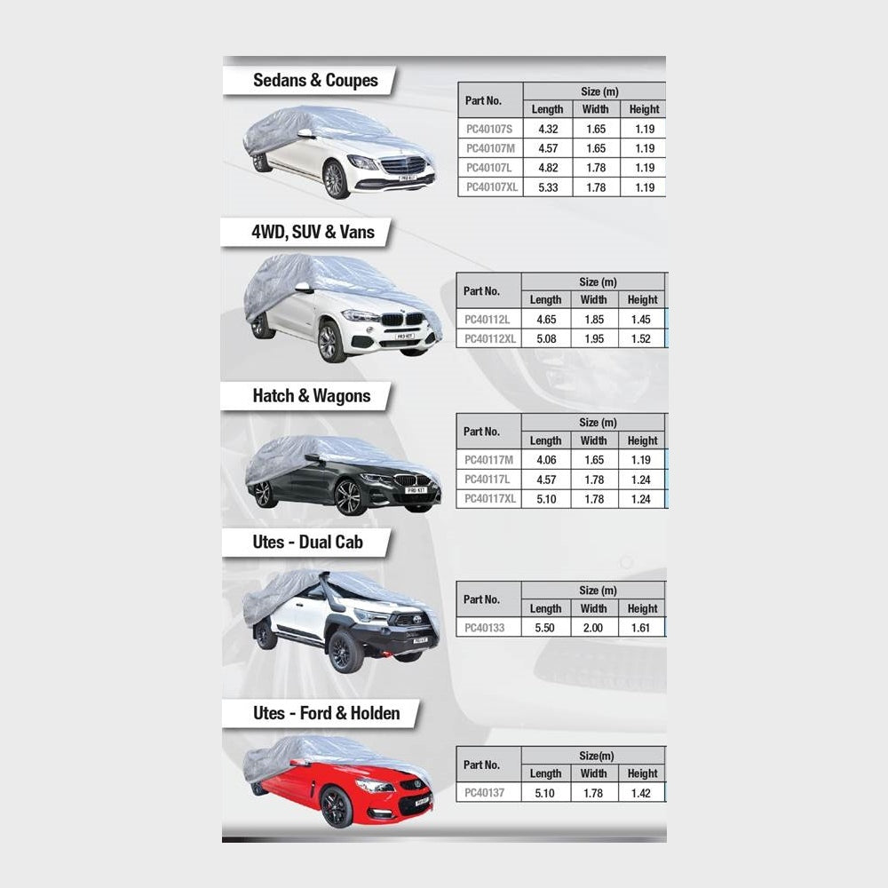 Deluxe Car Cover for Large Sedans and Coupes