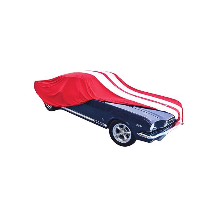 PC Covers Car Cover  Show Car Xtra Large Red White 5.50 Long x 1.78 Wide x 1.3Mtr High