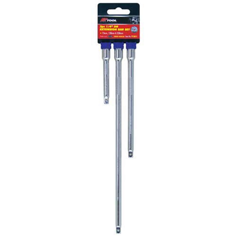 PK Tools Socket Extension Bar Set 3 Piece 1/4" Drive PT10812
