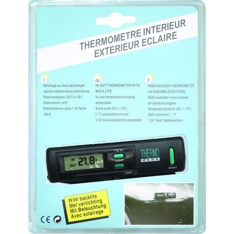 ProKit Thermometer Inside/Outside With Back Lite