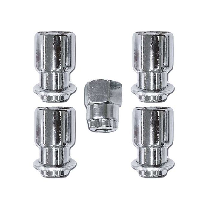 Protyre Lock Nut Set 5Pc Mag Wheel Chrome 12mm x 1.25