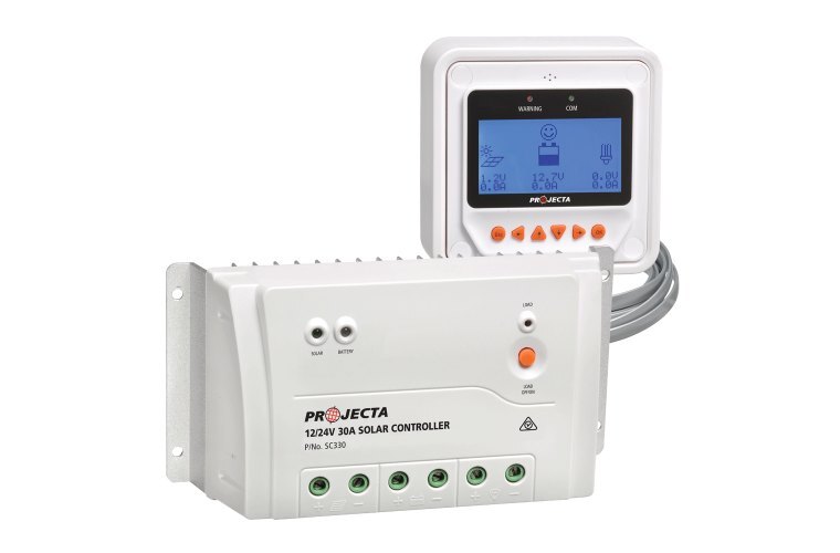 Projecta Automatic 12/24V 30A 4 Stage Solar Charge Premium Controller With Remote Control SC330D