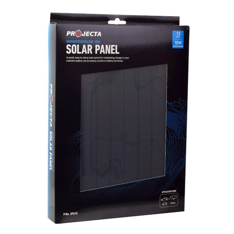 Projecta SPA10 Monocrystalline 12V 10W Battery Maintainer Solar Panel Charger