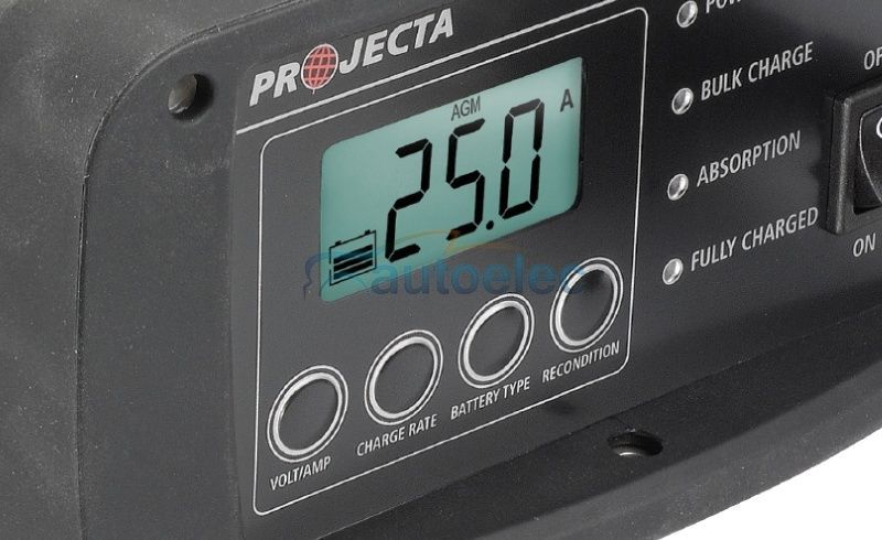 Projecta 2-25A 12V Batt Chgr Wshop