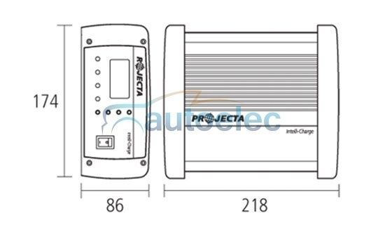 Projecta 2-25A 12V Batt Chgr Wshop