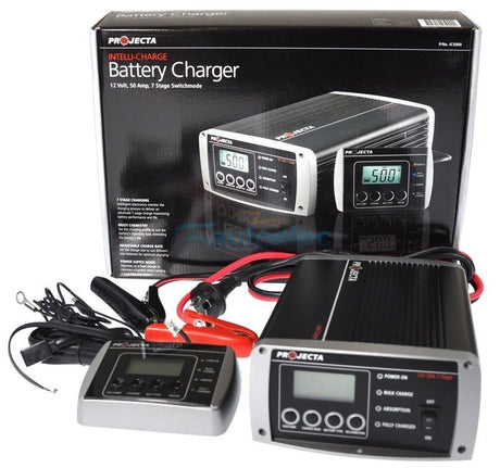 Projecta Ic5000 50A 50Amp Battery Charger Agm For Car Marine Deep Cycle New 12V