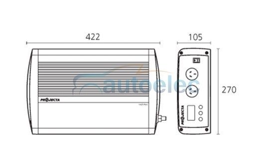 Projecta Power Inverter Ip2000 Pure Sine Wave 2000W 12 240 Volt Car Dc To Ac New