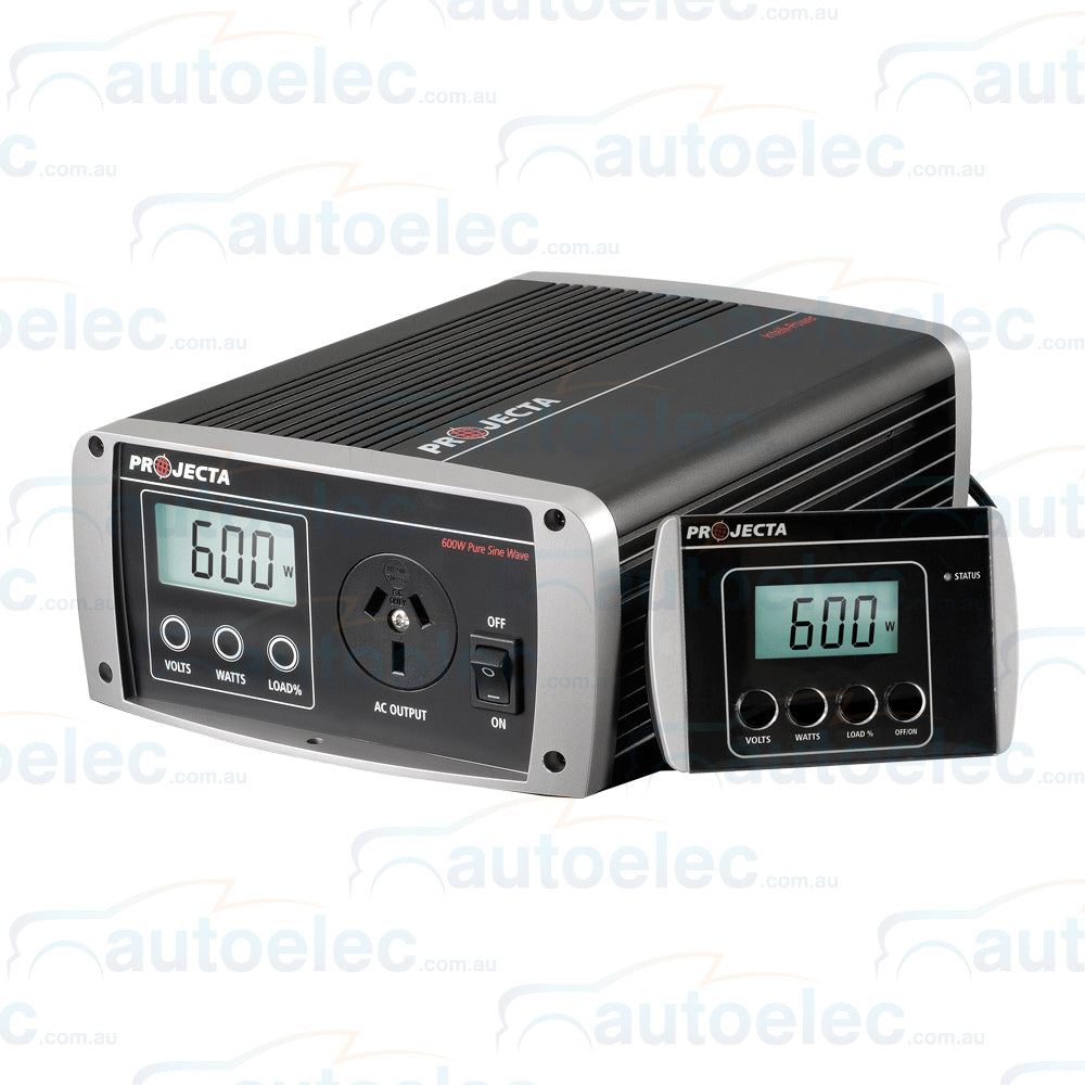 Projecta  Power Inverter Ip600 Pure Sine Wave 600W 12V  12 Volt Car Dc To Ac New