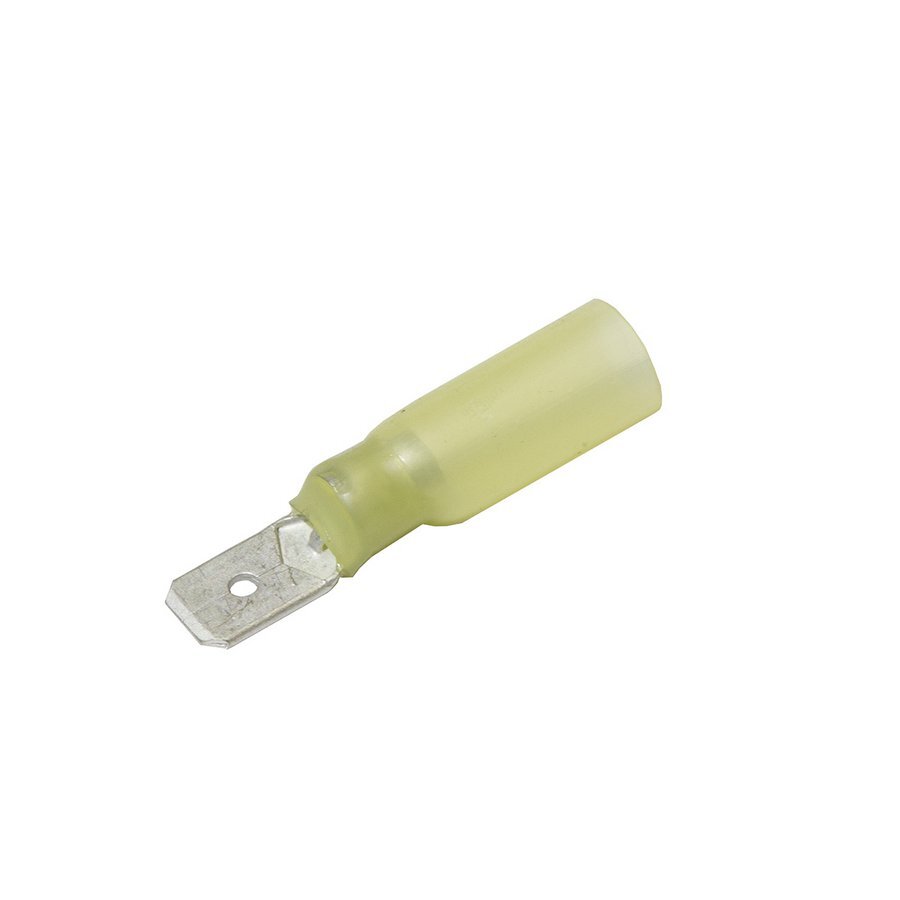 Connectors Waterproof Male Yellow 6.3mm 5 Pcs