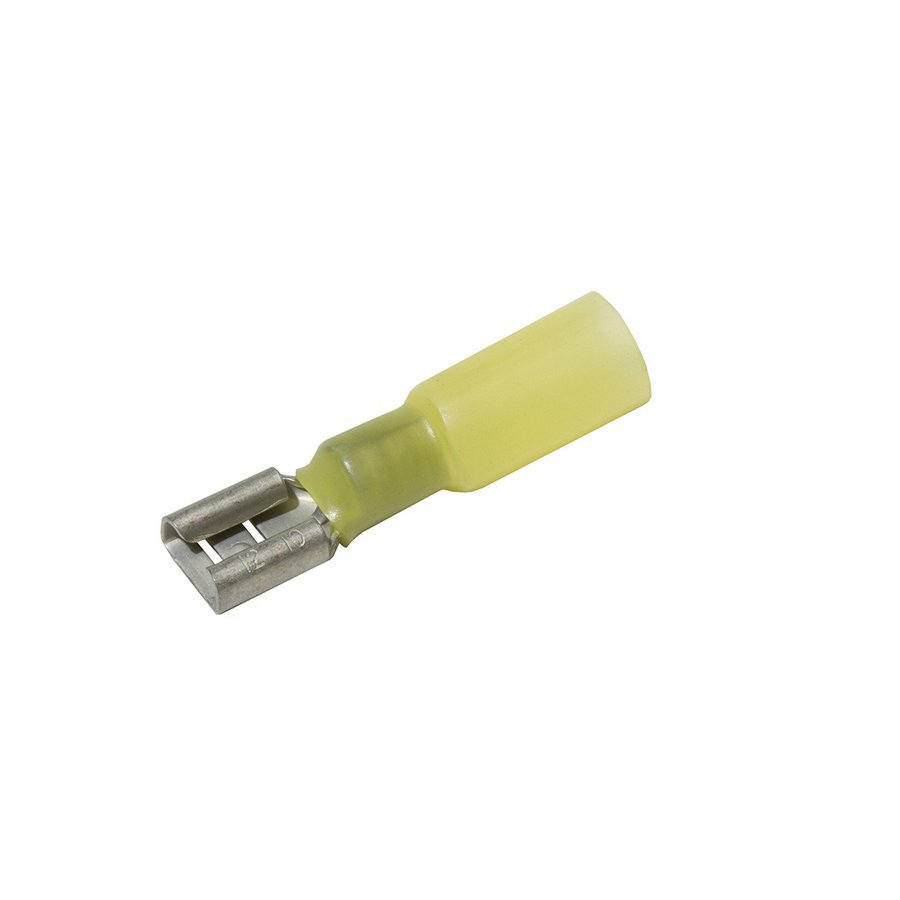 Connectors Waterproof Female Yellow 6.3mm 5 Pcs
