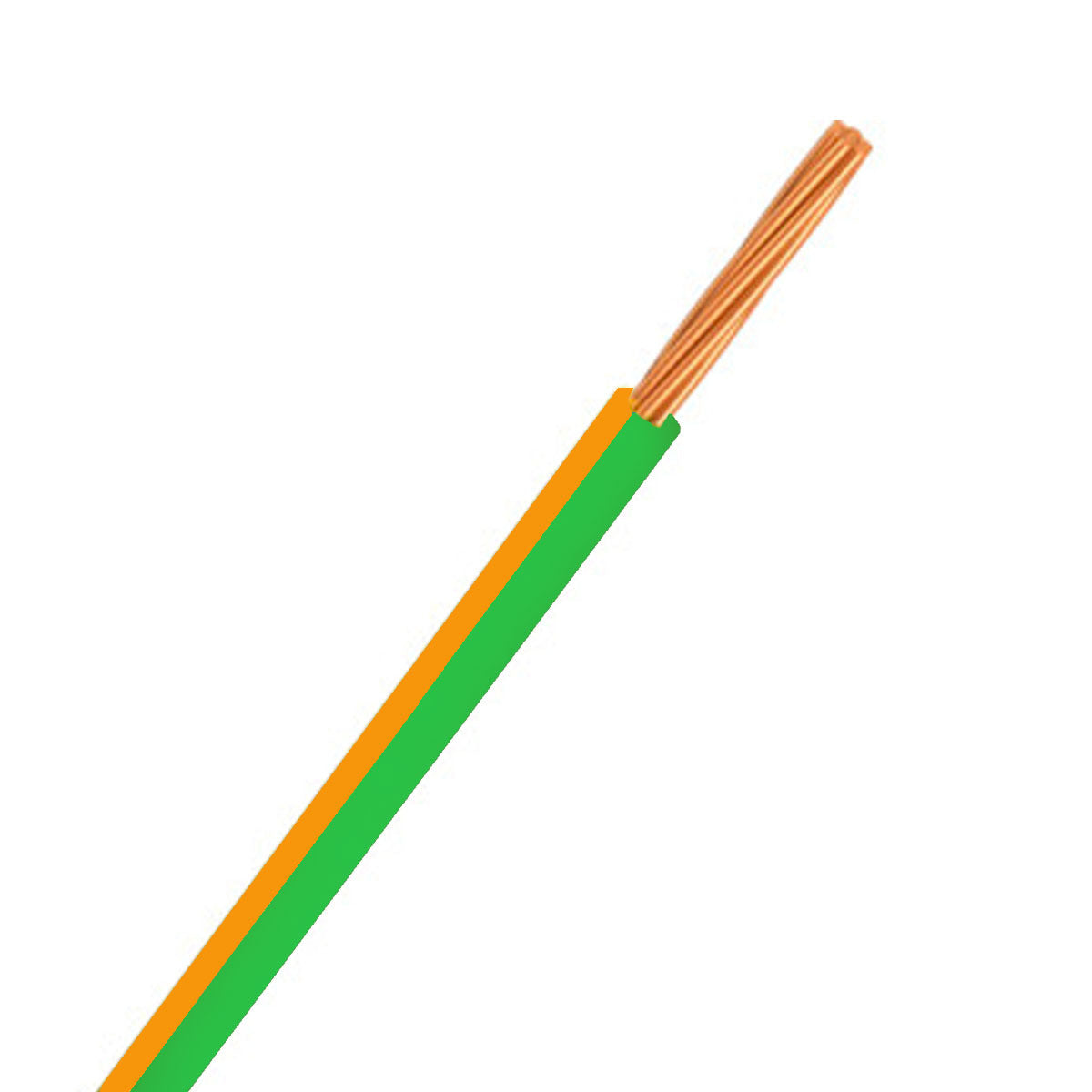 Automotive Single Core Cable 3mm Green & Orange 16 .30 Stranding 100M Roll