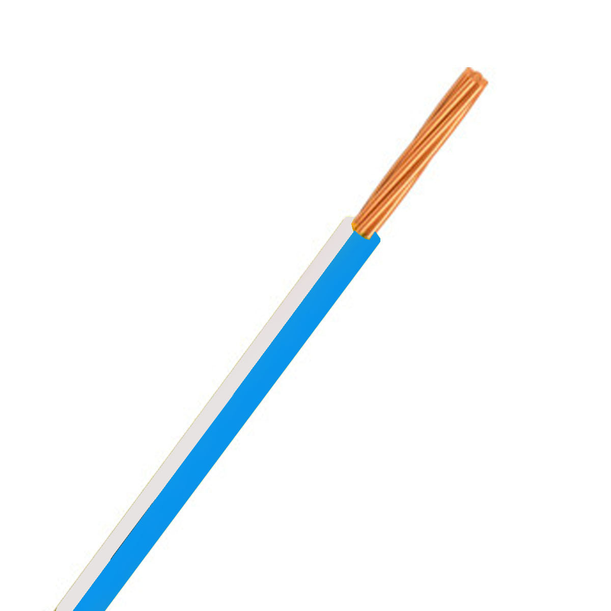 Automotive Single Core Cable 3mm Blue & White,16 .30 Stranding 30M Roll