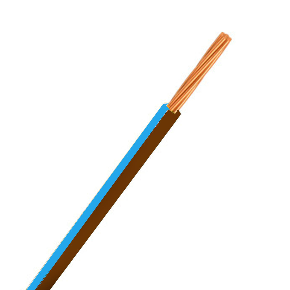 Automotive Single Core Cable 3mm Brown & Blue 16 .30 Stranding 30M Roll
